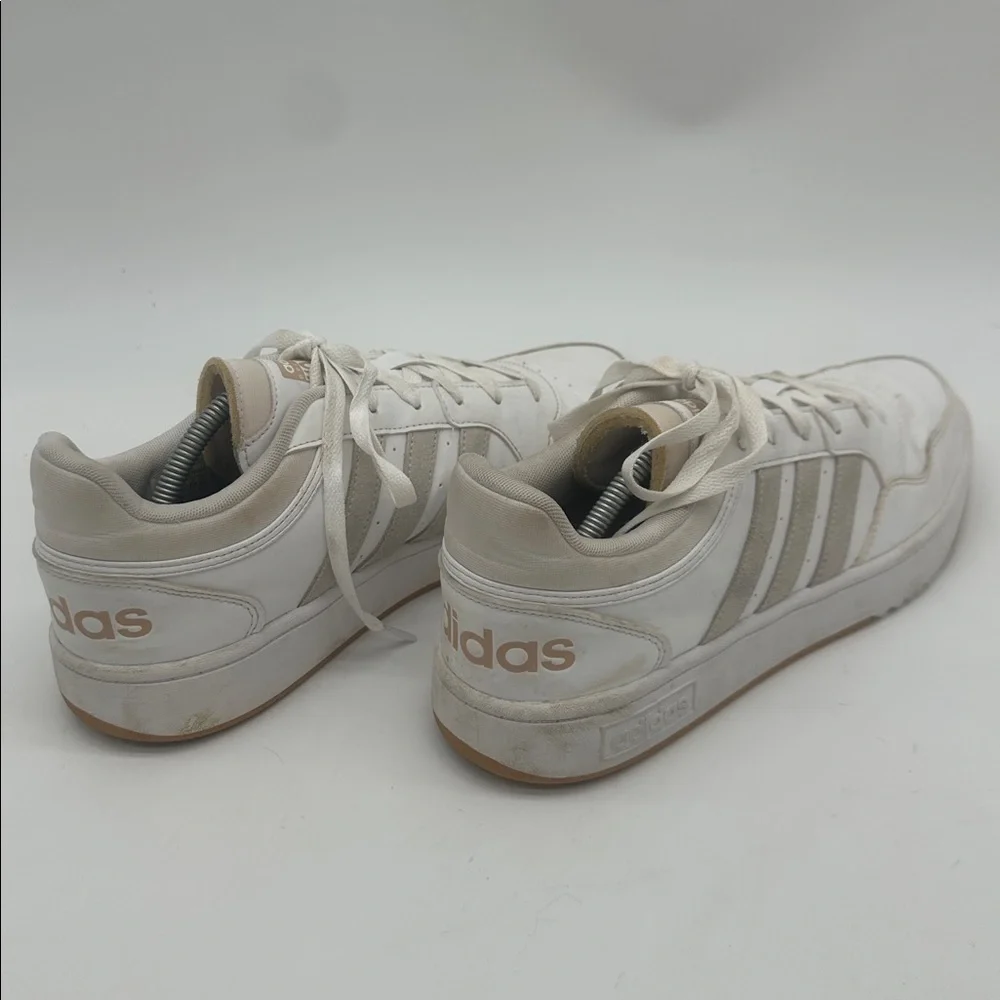 adidas HOOPS 3.0 BASKETBALL LOW Footwear White Metal-Gray Mens Size 11.0
